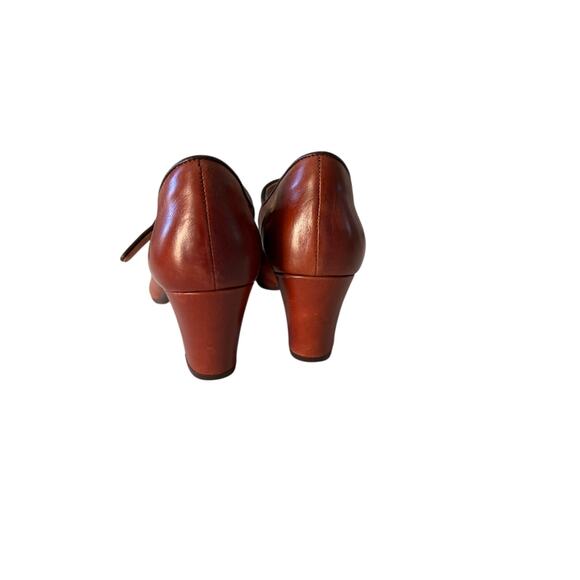 Söfft SF0073000 Leslie Leather Mary Jane Pumps Size 8M retro cork brown - Picture 12 of 12